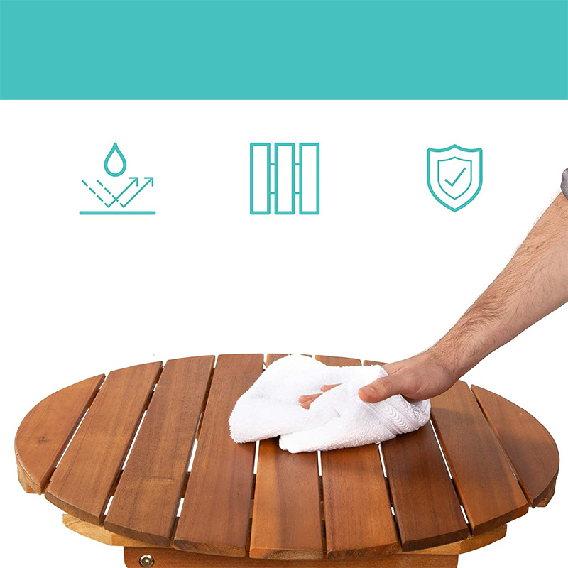 3-delat bistroset med hopfällbart bord, 2 stolar