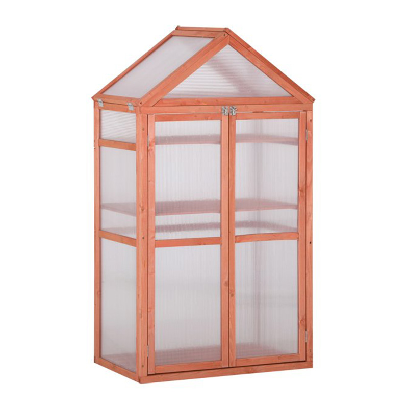 32' x 19' x 54' Träkallram Växthus för växter PC Board Orange 32' x 19' x 54' Träkallram Växthus för växter PC Board Orange