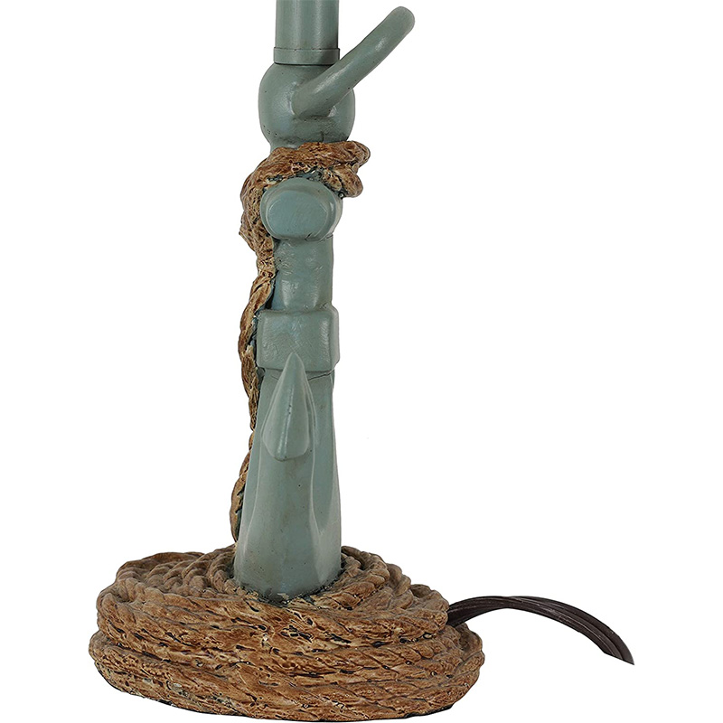 Coastal Style Bordslampa, Antik Iced Blue