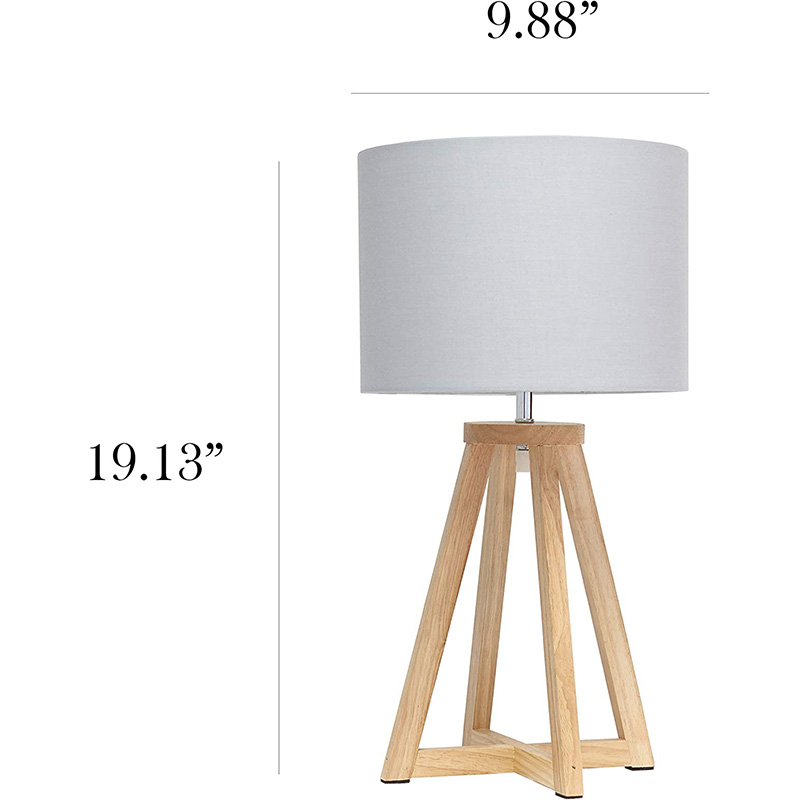 Antik Iced Blue and Natural Rope Finish -Rund inbunden naturlig linneskärm -På-Av vridomkopplare