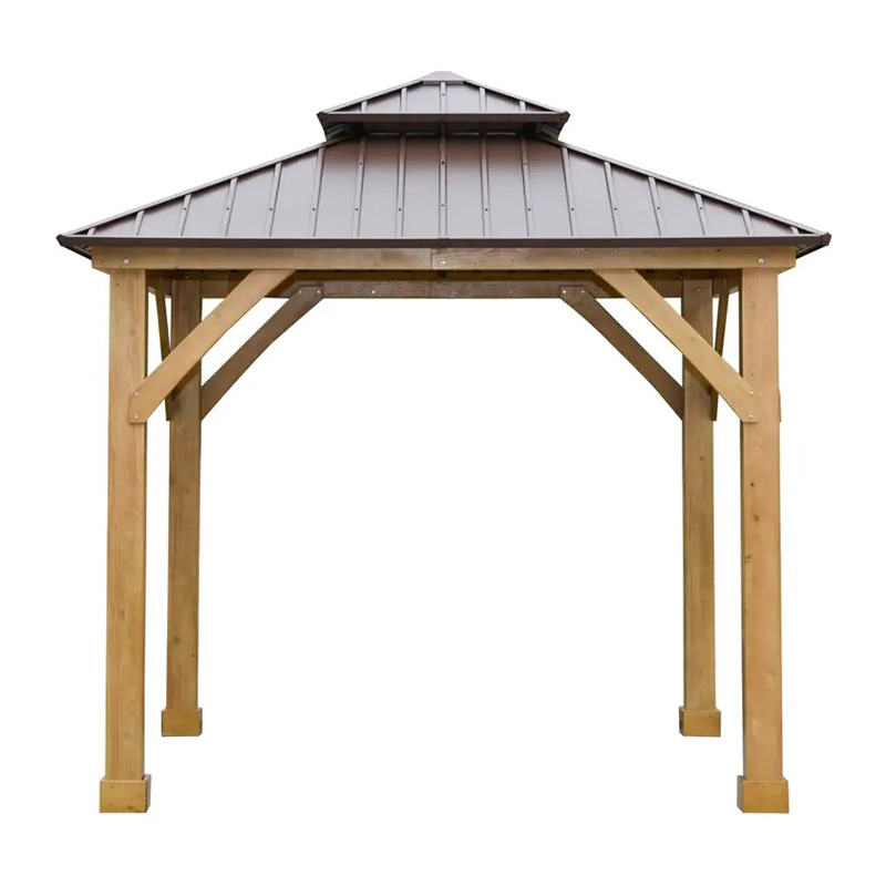 10' x 10' Hardtop Gazebo Patio Canopy Shelter Utomhus med dubbelt ståltak 10' x 10' Hardtop Gazebo Patio Canopy Shelter Utomhus med dubbelt ståltak