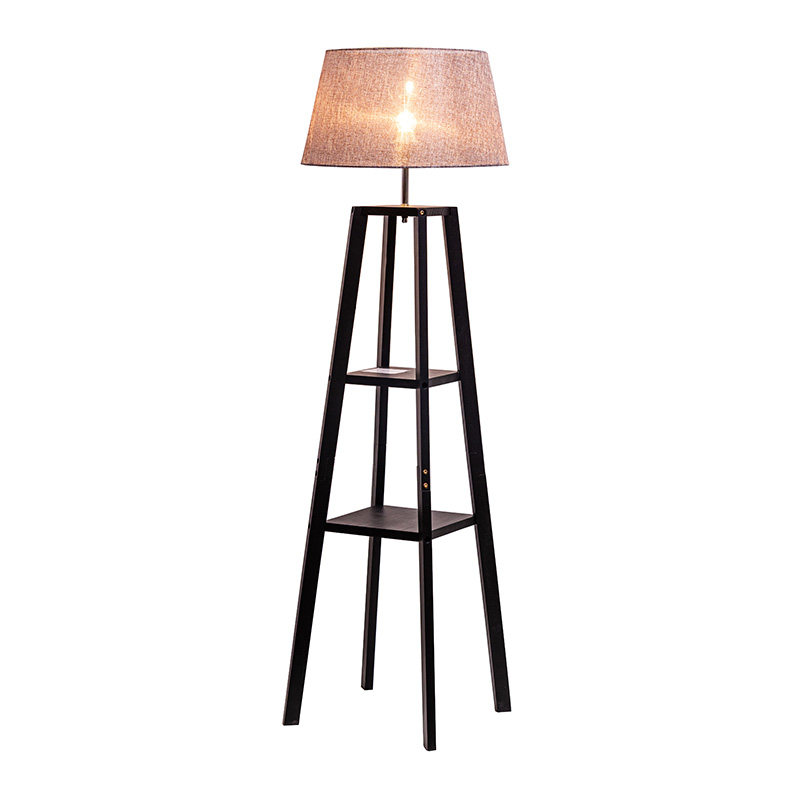 Modern stående golvlampa Sovrumsljus med trumlampskärm, fotpedalbrytare