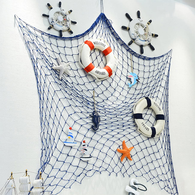 Nautisk träbåtsratt/handgjord träskeppshjul Piratdekor Vägg- och dörrhängande prydnadsplakett (vit fisk)