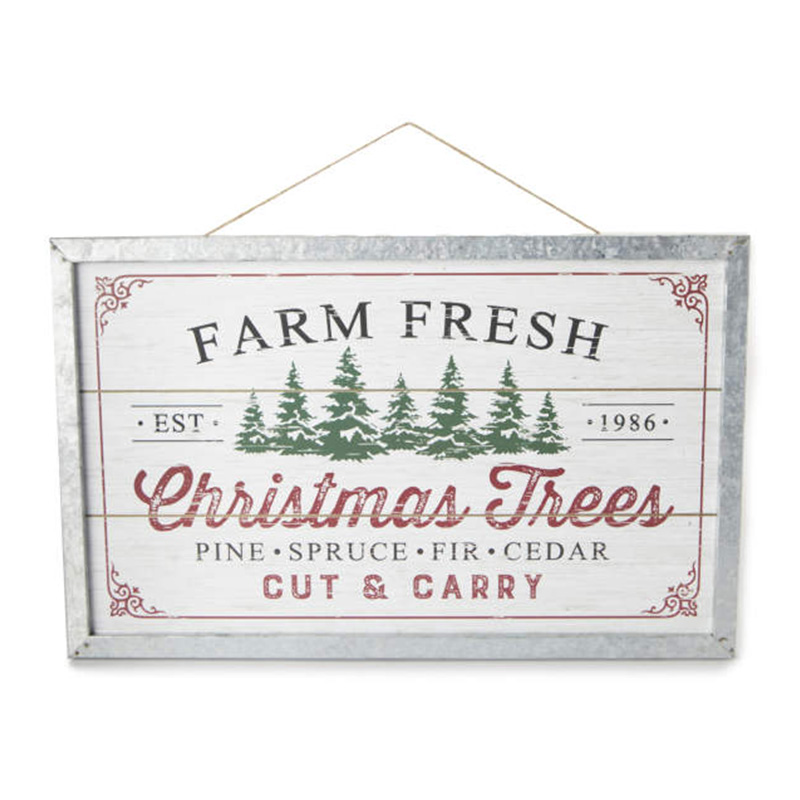 'Farm Fresh Christmas Trees' Inramad hängande väggdekor 'Farm Fresh Christmas Trees' Inramad hängande väggdekor