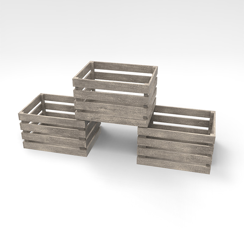 3-vånings upphöjd trädgårdssäng Fristående planteringslåda för grönsaker, örter, blommor