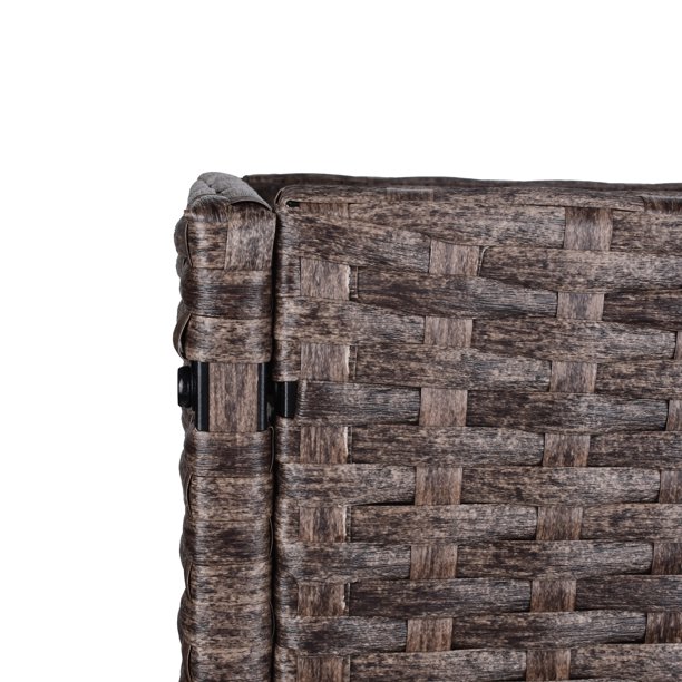 Blomsterlåda i rotting inomhus/utomhus med förvaringsställ för verktyg nedanför och robust förhöjd arbetsyta 28' H