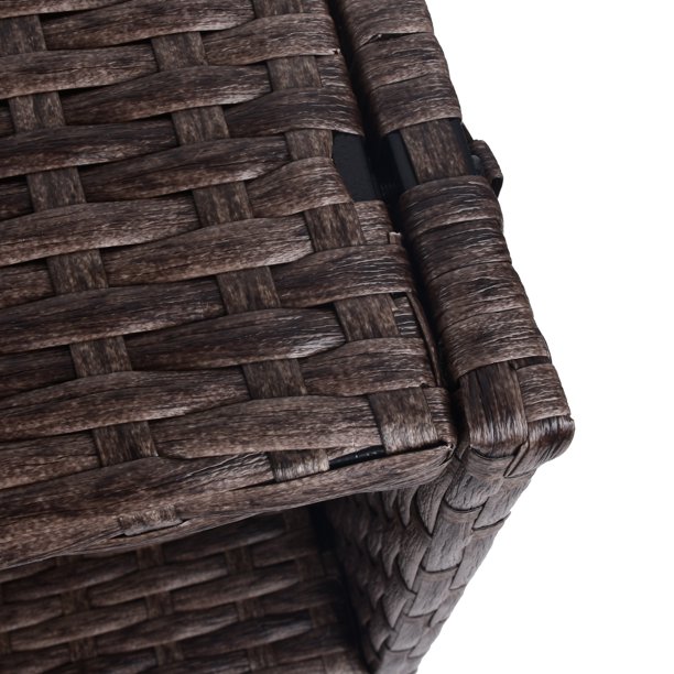 Blomsterlåda i rotting inomhus/utomhus med förvaringsställ för verktyg nedanför och robust förhöjd arbetsyta 28' H