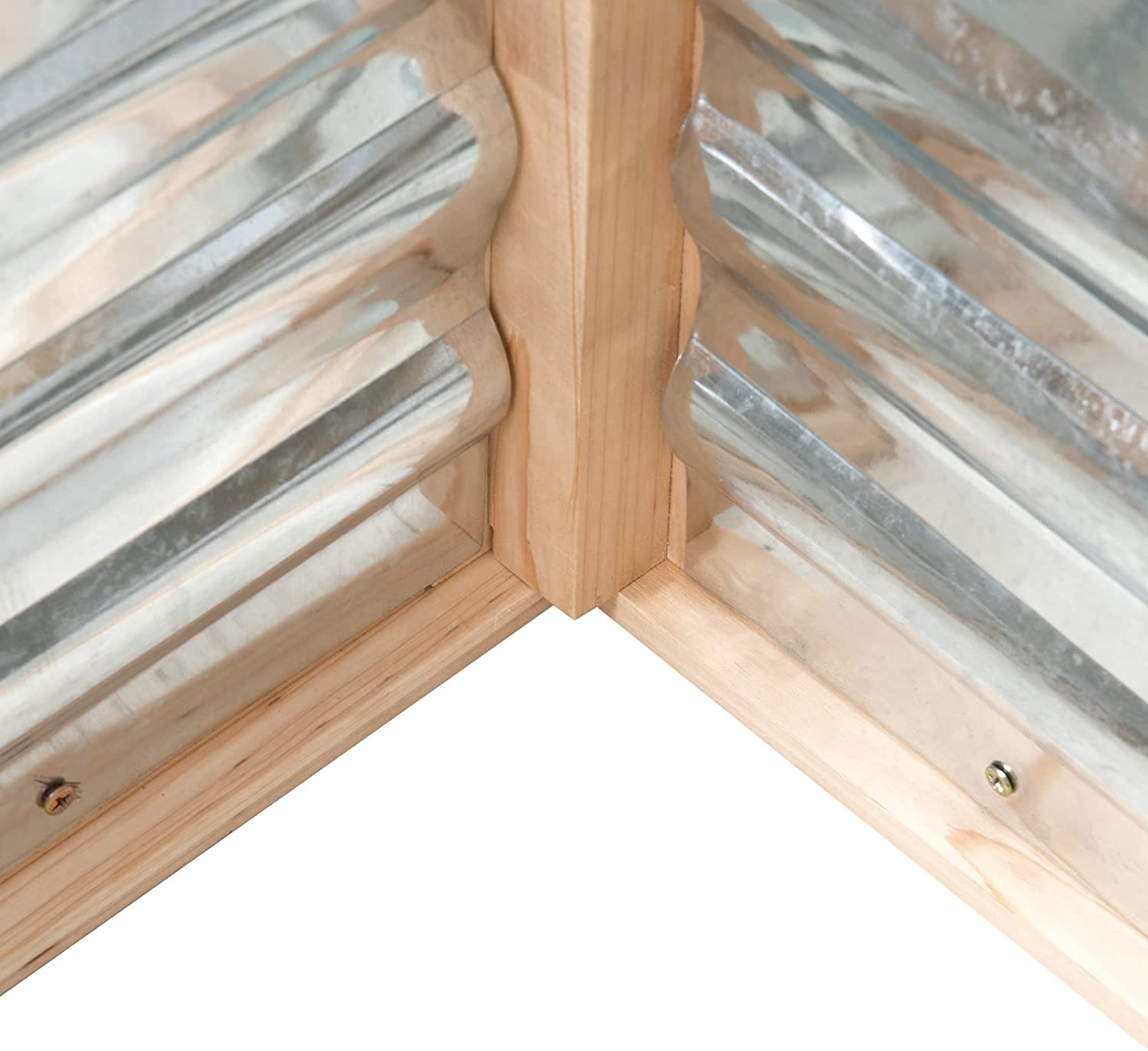 Upphöjd trädgård blomstersäng kit med växthus, trä kall ram plantering, naturlig