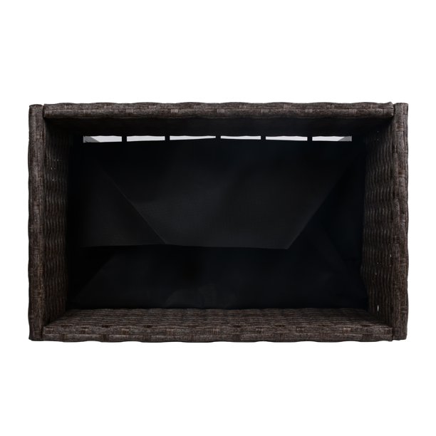 Blomsterlåda i rotting inomhus/utomhus med förvaringsställ för verktyg nedanför och robust förhöjd arbetsyta 28' H