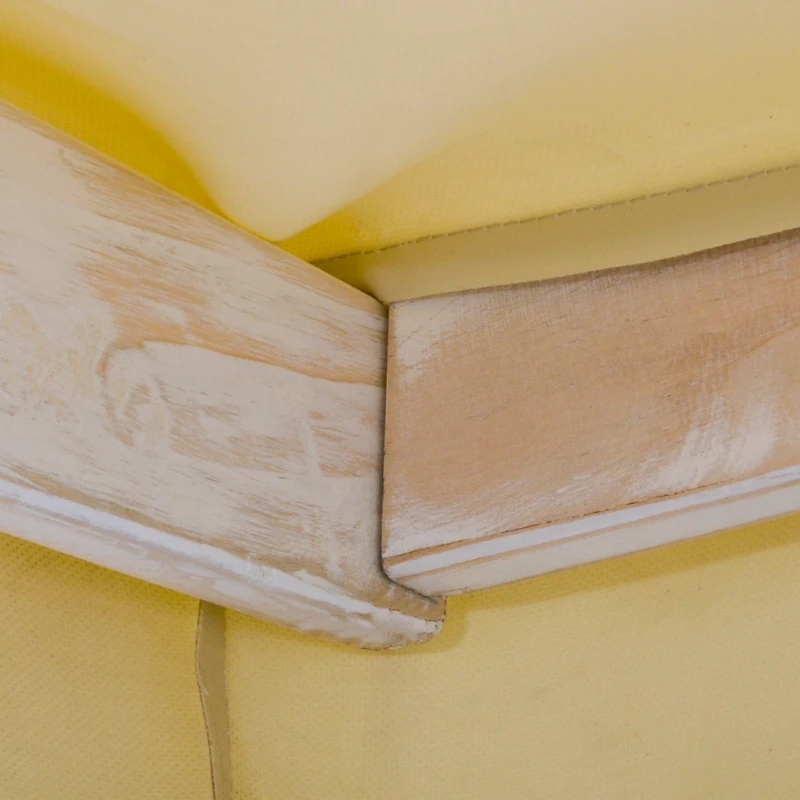 2-personers gunga för utomhusgung på veranda med trästativ, stark design med A-ram och justerbar skärmtak för vattenbekämpning