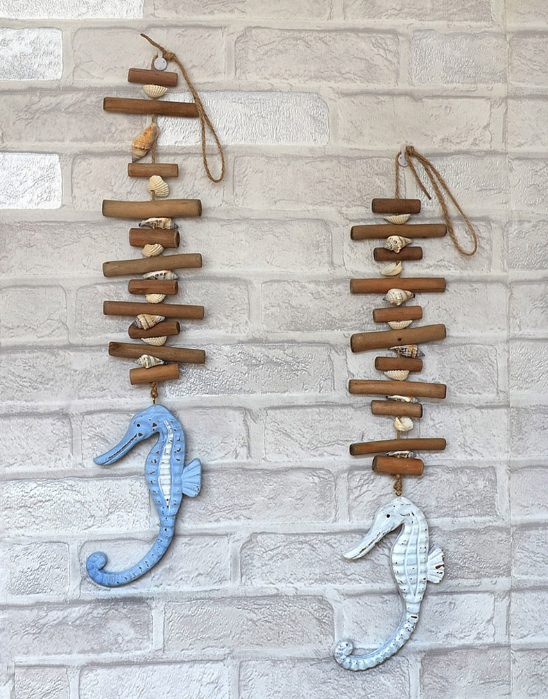 Lixincrafts inredning vid havet, inredning i havsstil, inredning för fartygshjul - fisk