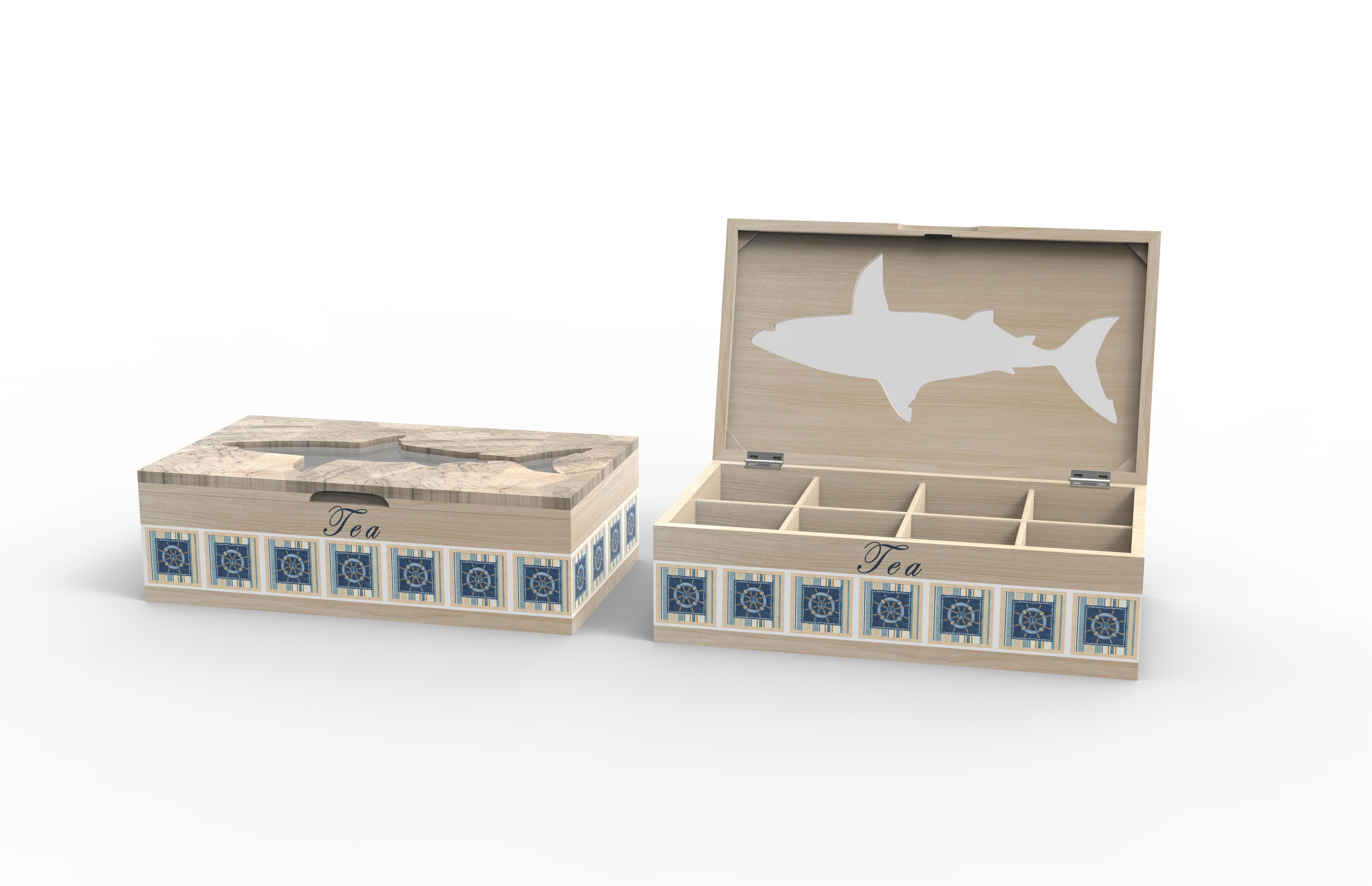 Lixincrafts inredning vid havet, inredning i havsstil, telåda